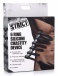 Strict - 6环矽胶男用贞操锁 - 黑色 照片-7
