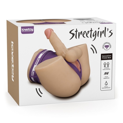Lovetoy - Streetgirl's #19 电动自慰器连仿真假阳具 2.8公斤 - 肉色 照片