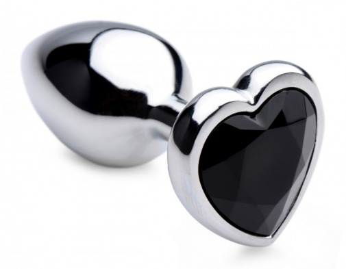 Booty Sparks - Heart Gem Anal Plug S-size - Black photo
