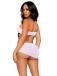 Leg Avenue - Rhinestone 3pcs Set - White - M photo-2
