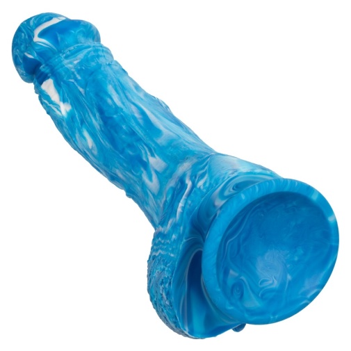 CEN - 6" Twisted Realistic Dildo - Blue photo