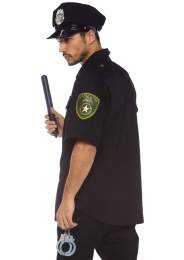 Leg Avenue - Male Police Costume 4pcs - Black - M/L photo