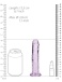 RealRock - 6" Straight Realistic Dildo - Purple photo-7