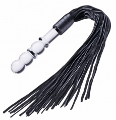 Prisms Erotic Glass - Lingam Flogger Dildo - Clear photo