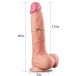 Lovetoy - 10" 雙層皮膚矽膠製仿真陽具 - 肉色 照片-10