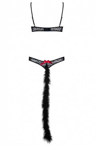 Obsessive  - Gepardina 3 pcs costume - Black - L/XL photo