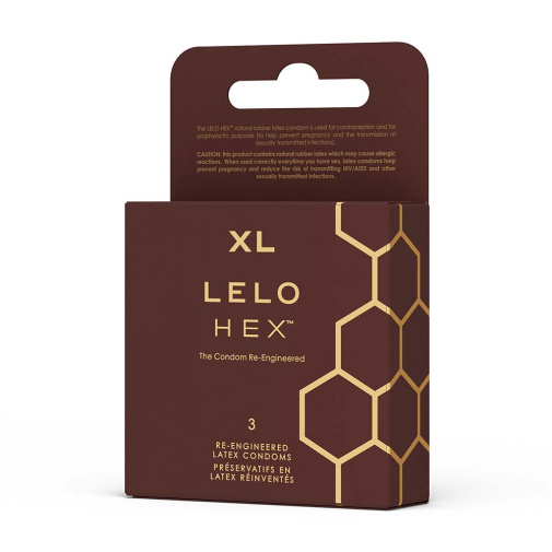 HEX - Respect XL Condom 3's Pack photo