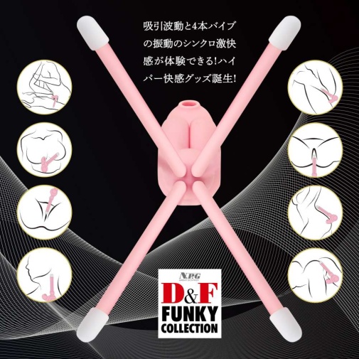 NPG - Funky Suction Vibrator - Pink 照片
