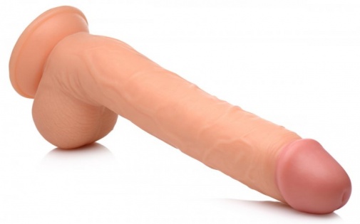 Master Cock - Long Logan 10" Dildo w Balls - Flesh photo