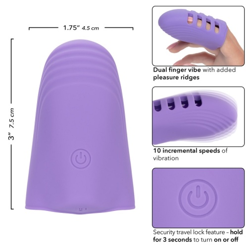 CEN - Dr. Laura Berman 手指震動器 - 紫色 照片