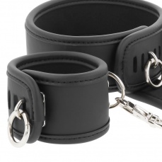 Fetish Submissive - Bound Neck to Wrist Restraints - Black photo