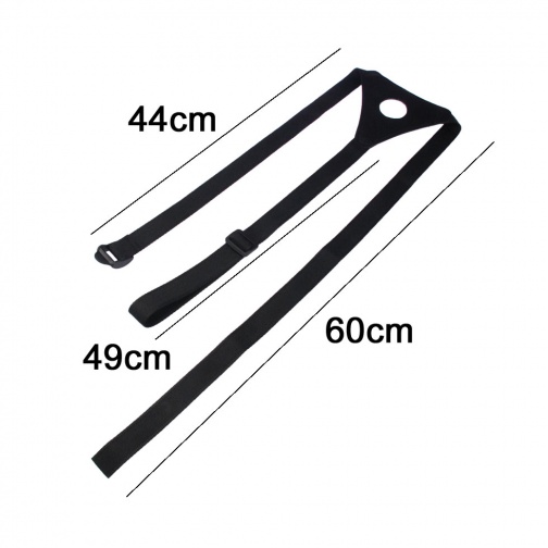 A-One - Double Dildo Belt - Black photo