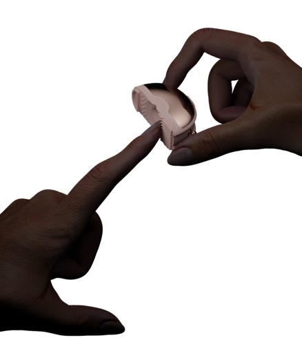 Qingnan - Wireless Vibro Nipple Clamps #3 - Flesh Pink photo