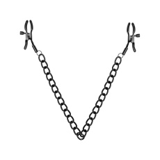 Bedroom Fantasies - Nipple Clamps w Chain - Black photo