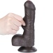Lovetoy - 7" 带包皮仿真阳具 - 啡色 照片-5