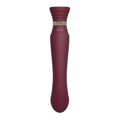 Zalo - Queen APP Heating Vibro Set - Wine Red photo