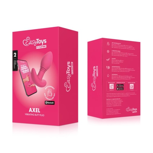 Easytoys - Axel 應用程式控制 震動肛門塞 - 粉紅色 照片