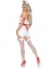 Leg Avenue - ER Hottie Nurse Vinyl Costume - White - L photo-4