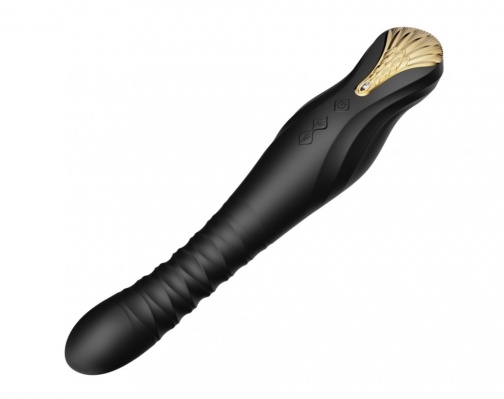 Zalo - King APP Thrusting Vibrator - Obsidian Black photo