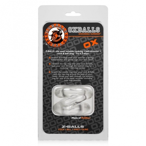 Oxballs - Z-Balls 箍睪環 - 透明 照片