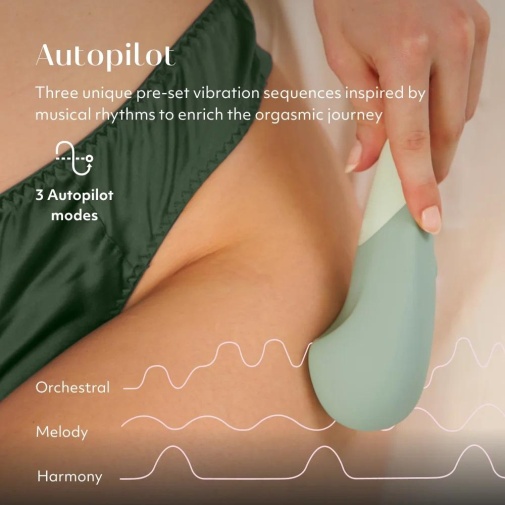 Womanizer - Vibe UltraWave 靜音振動陰蒂按摩器 - 淡綠 照片