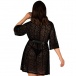 Obsessive - Jagueria Peignoir - Black - 4XL/5XL photo-2