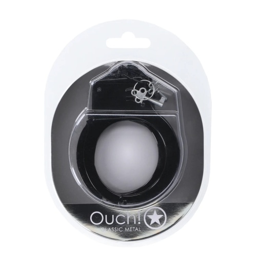 Ouch - Classic Metal Hand Cuffs - Black 照片