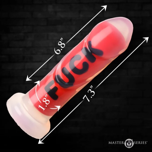 Master Series - Fuck Dildo - Red photo