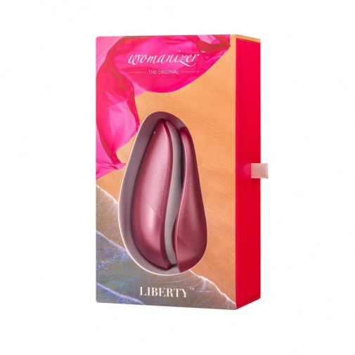 Womanizer - Liberty 便攜版陰蒂吸啜器 - 紫紅色 照片