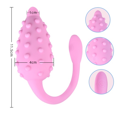 FAAK - Steel Toothed Wolf Vibro Plug - Pink photo