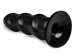 All Black - 3 Waves Dildo 17cm - Black photo-4
