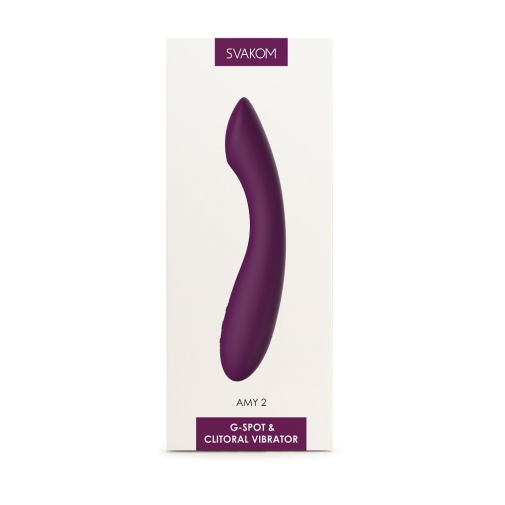 SVAKOM - Amy 2 Flexible G-spot Vibrator - Violet photo