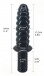 FAAK - Spiral Anal Plug w Handle - Black photo-5