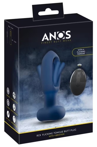 ANOS - 挑逗式震动后庭塞 - 蓝色 照片
