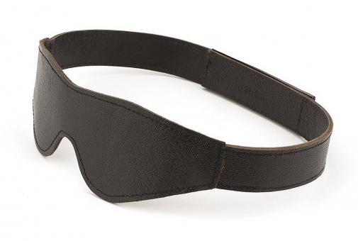 Liebe Seele - Leather Blindfold - Brown photo
