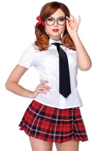 Leg Avenue - 私校學生制服 - 紅色 - S 照片
