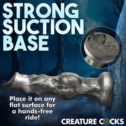 Creature Cocks - Night Prowler Dildo S - Grey 照片