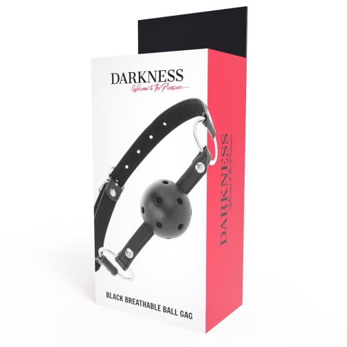 Darkness - 可呼吸球形口塞 - 黑色 照片