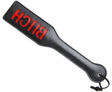 Frisky - Imprint Spanking Paddle Bitch - Black photo