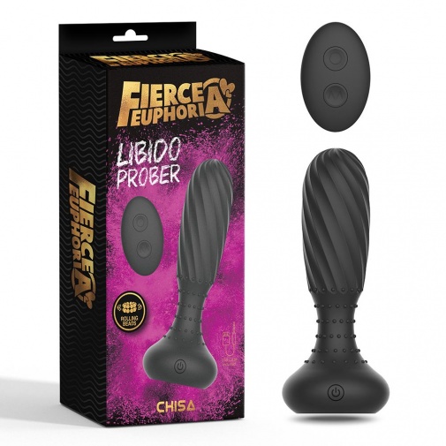 Chisa - Libido Prober 后庭震动器连遥控 - 黑色 照片