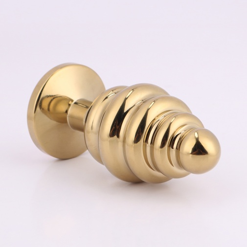 MT - 後庭塞 90x40mm - 金色/橙色 照片