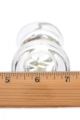 Prisms Erotic Glass - Asvini Penis Anal Plug - Clear photo