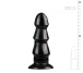 All Black - 3 Waves Dildo 17cm - Black photo-5