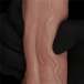 Lovetoy - 9" 双层构造仿真阳具 - 啡色 照片-12