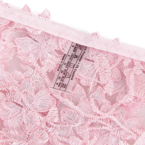 Ohyeah - Floral Bra Set - Pink - M photo