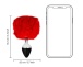 Ouch - Bunny Tail Plug - Red 照片-9