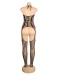 Ohyeah - Sexy Jacquard Bodystocking - Black photo-6