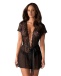 Obsessive - Alluria Peignoir & Thong - Black - S/M photo-3