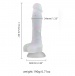 MT - Rainbow Dots Dildo S - White photo-4