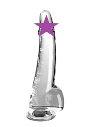 King Cock - 10" Clear Cock w Balls photo